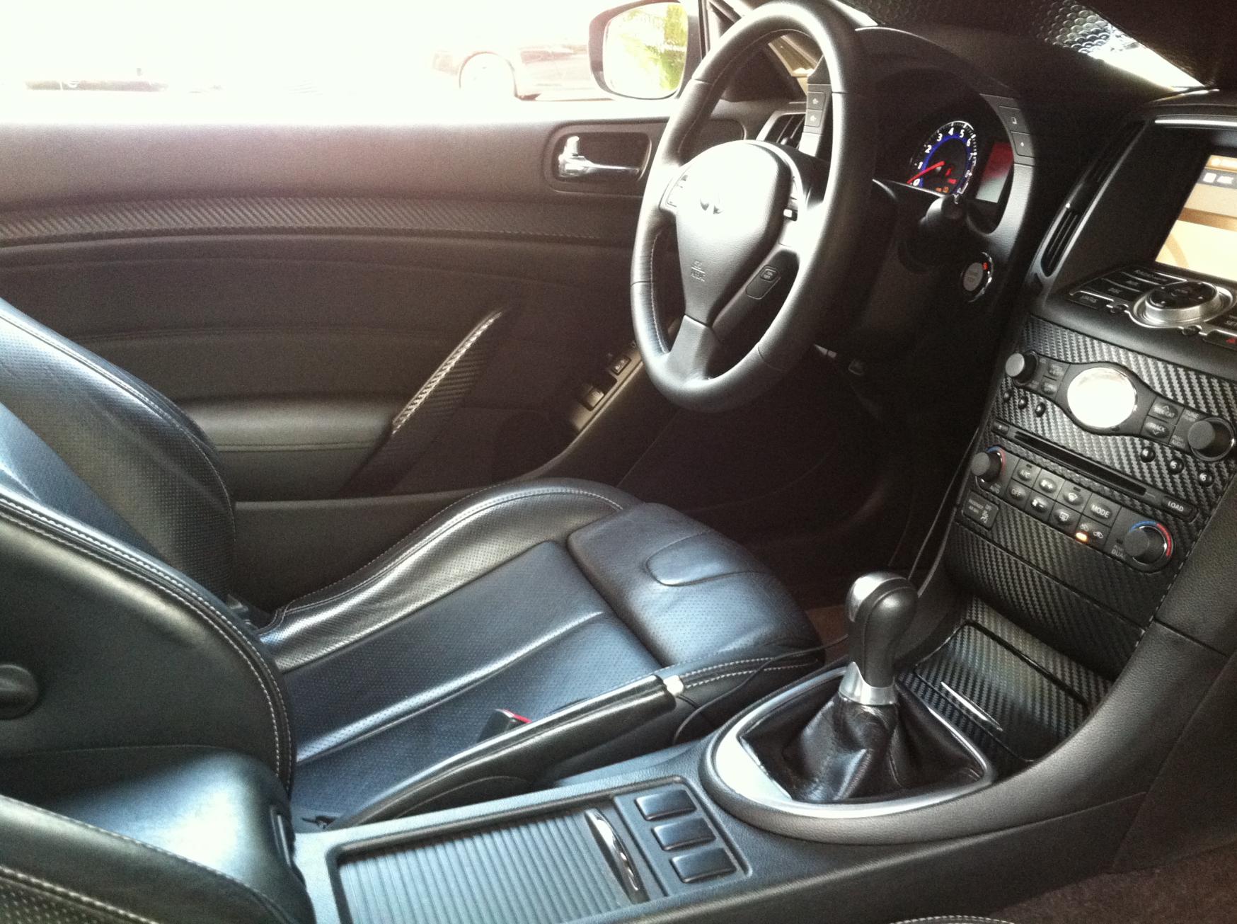 g37 coupe carbon fiber interior trim