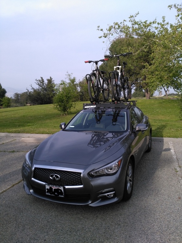 Infiniti q50 bike store rack